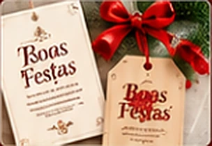 Etiquetas e tags natalinas para embalagem